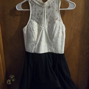 black and white semi formal dress size 3